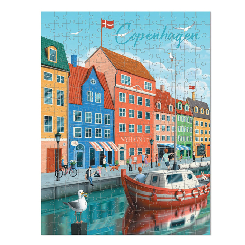 Puzzle orase, Copenhaga, 250 piese, copii varsta 8+ ani [2]