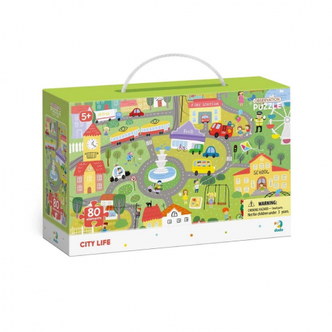 Jucării și Jocuri pentru copii - Puzzle - Orasul (80 piese)