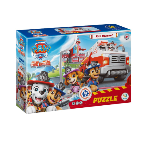 Jucării și Jocuri pentru copii - Puzzle Patrula catelusilor, Fire Rescue, 30 piese, varsta 3-7 ani