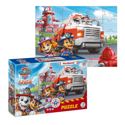 Puzzle Patrula catelusilor, Fire Rescue, 30 piese, varsta 3-7 ani [2]
