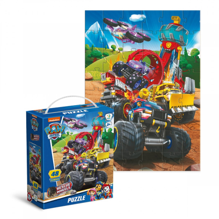 Puzzle Patrula catelusilor, Rescue Wheels, 48 piese, 5-9 ani [3]