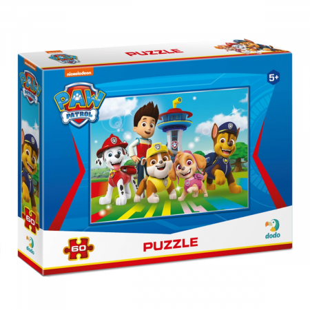 Jucării și Jocuri pentru copii - Puzzle Patrula catelusilor, Salvatori curajosi, 60 piese, 5-9 ani