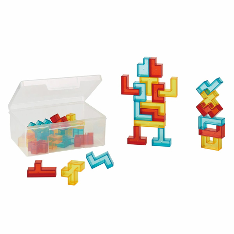Jucării și Jocuri pentru copii - Puzzle Pentomino, forme 3D si carduri cu activitati, copii varsta 2-9 ani