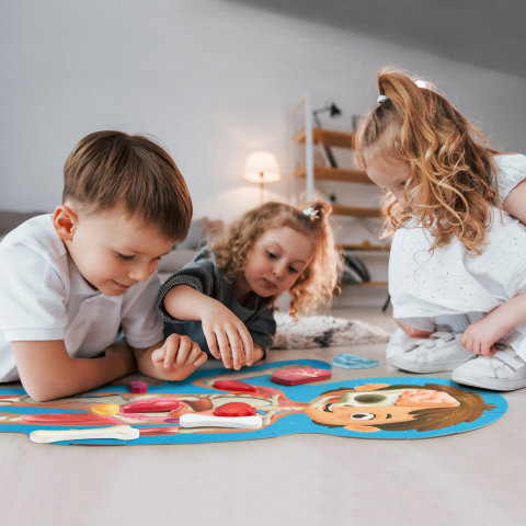 Puzzle pentru copii - Corpul Uman (61 piese), copii varsta 4 ani+,6 ani+ [7]