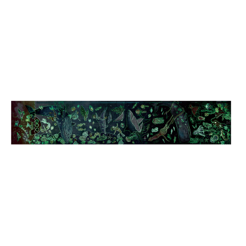 Puzzle pentru copii fotoluminescent Viata acvatica (200 piese, 1.5m), copii varsta 6 ani+,8 ani+ [5]