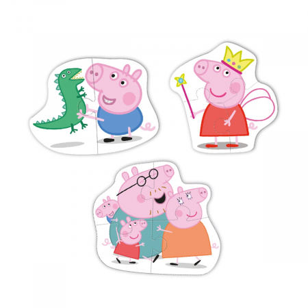 Puzzle Peppa Pig, 3 in 1, 2-5 ani [1]