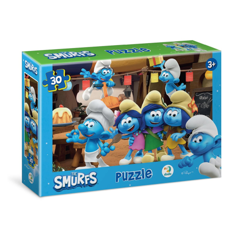 Jucării și Jocuri pentru copii - Puzzle Petrecerea Ștrumfilor, 30 piese, varsta 3-7 ani