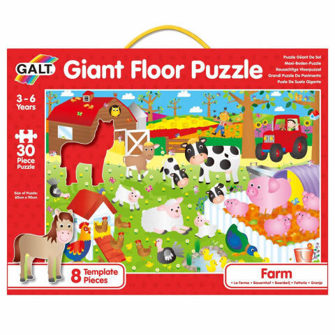Jucării și Jocuri pentru copii - Puzzle Podea: Ferma (30 piese)