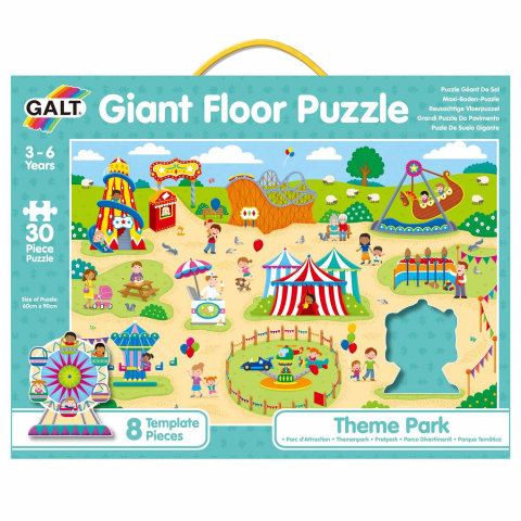 Jucării și Jocuri pentru copii - Puzzle Podea: Parcul de distractii (30 piese)