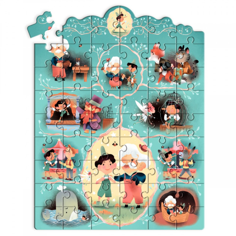 Puzzle poveste Pinocchio, Djeco, varsta 3 - 6 ani, Baiat, Fata [2]