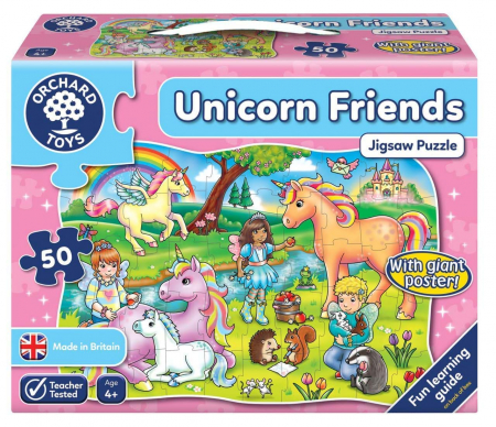 Jucării și Jocuri pentru copii - Puzzle Prietenii Unicornului, UNICORN FRIENDS, Orchard Toys