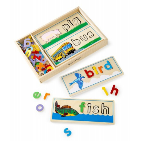 Jucării și Jocuri pentru copii - Puzzle Primele cuvinte