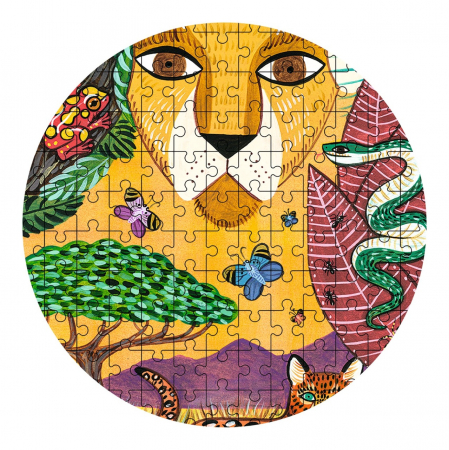 Puzzle Puzz'Art Leu, cu 350 piese, pentru copii cu varsta peste 7 ani, Djeco, varsta 6 - 9 ani, Baiat, Fata [1]