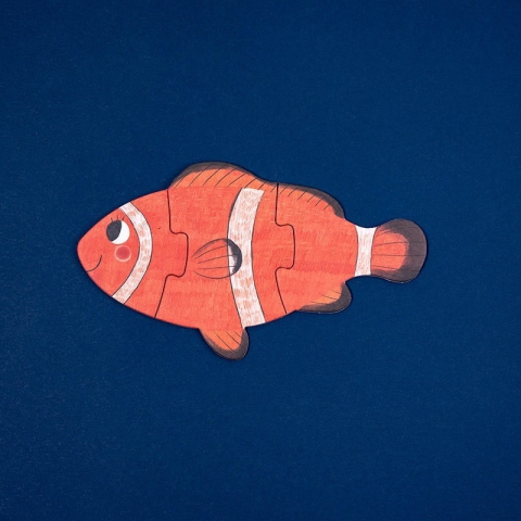 Puzzle reversibil animale marine, Londji Baiat, Fata, varsta 1 - 3 ani [3]