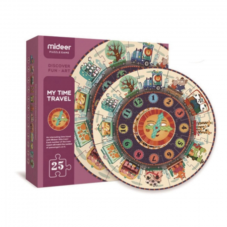 Jucării și Jocuri pentru copii - Puzzle pentru Podea cu Piese Mari, Ceas - Jucarii MiDeer