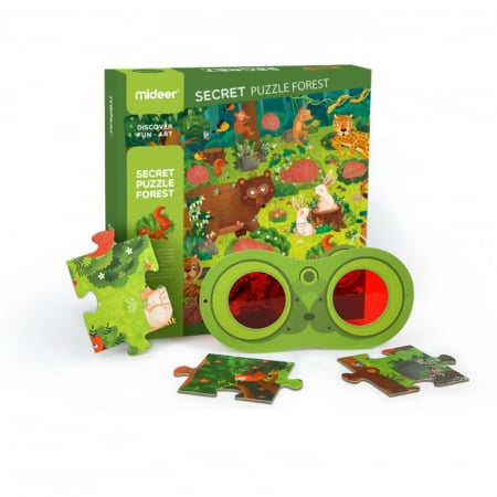 Jucării și Jocuri pentru copii - Puzzle secret, Oceanul, 35 piese, nivel mediu