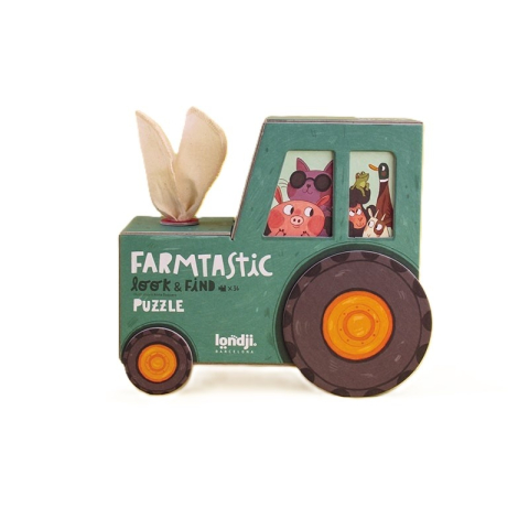 Jucării și Jocuri pentru copii - Puzzle si joc de observatie Farmtastic, Londji Baiat, Fata, varsta 3 - 6 ani