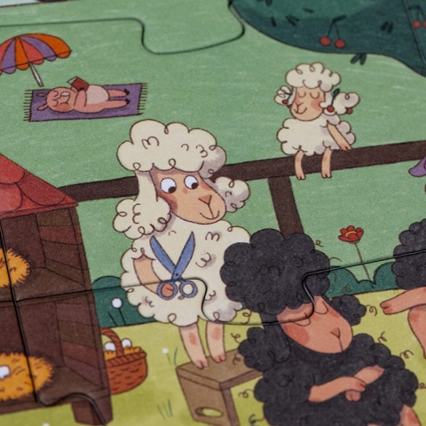 Puzzle si joc de observatie Farmtastic, Londji Baiat, Fata, varsta 3 - 6 ani [4]