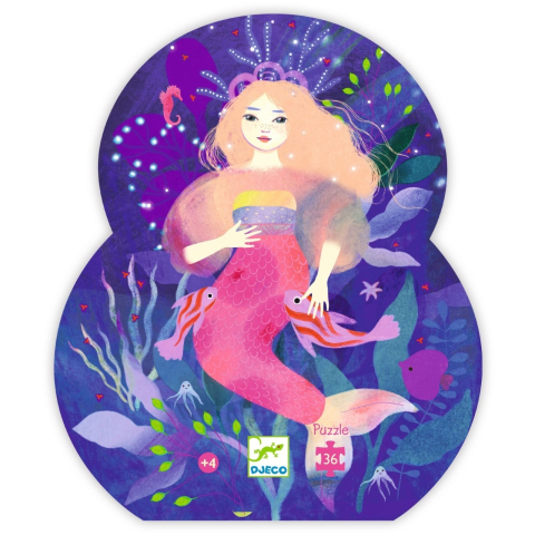 Jucării și Jocuri pentru copii - Puzzle Sirena Ella, Djeco pentru Fata varsta 45722