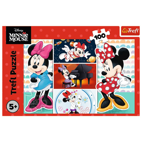 Puzzle trefl 100 disney minnie mouse amuzanta copii varsta 5 ani - 10 ani [2]