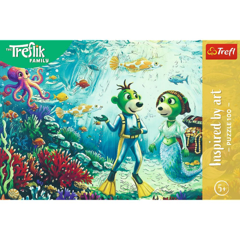 Puzzle trefl 100 familia treflik inspirat de arta magia adancurilor copii varsta 5 ani - 10 ani [2]