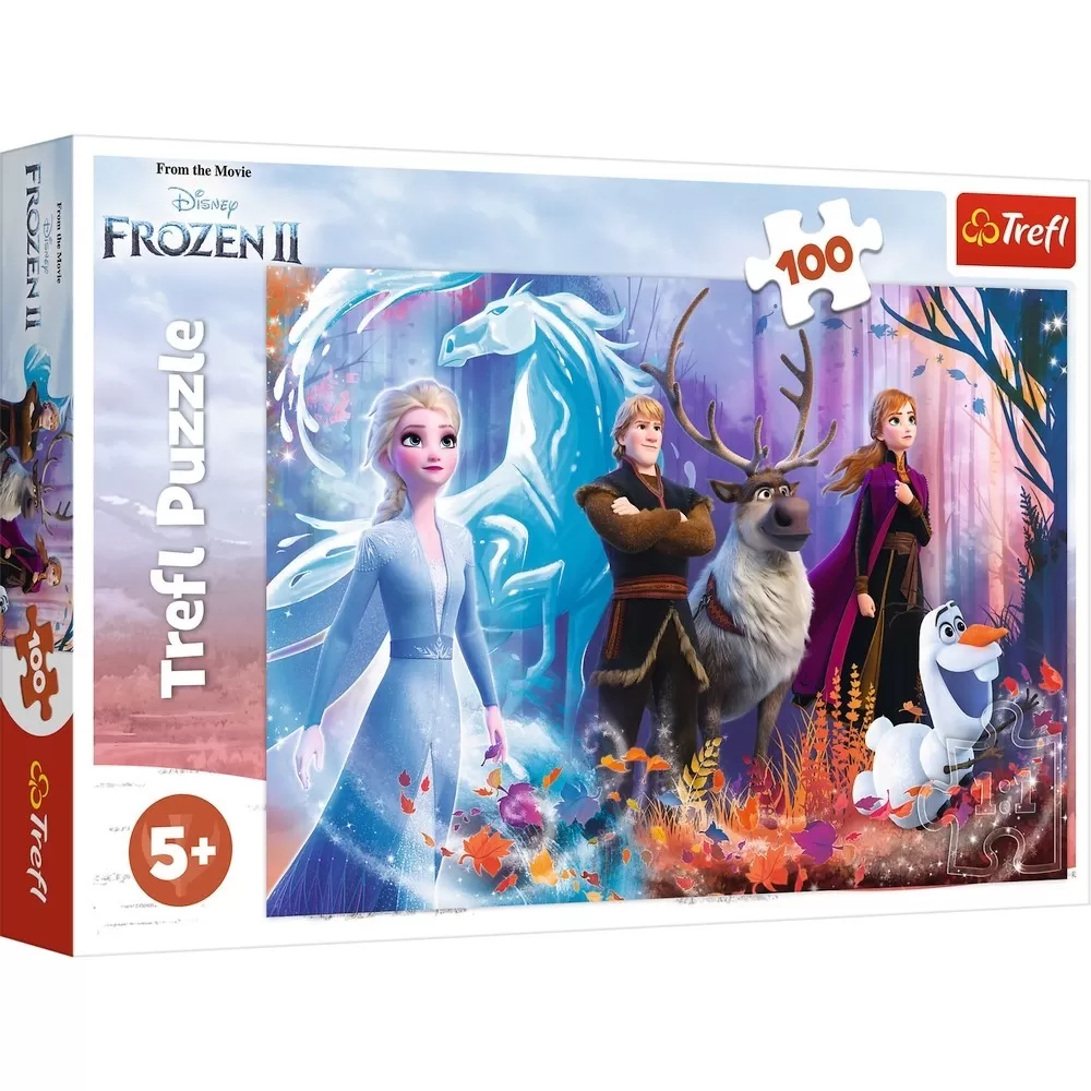 Jucării și Jocuri pentru copii - Puzzle trefl 100 frozen2 lumea magica