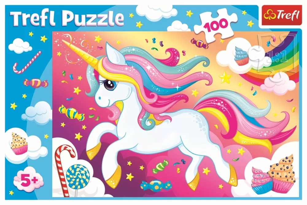 Puzzle trefl 100 frumosul unicorn [2]