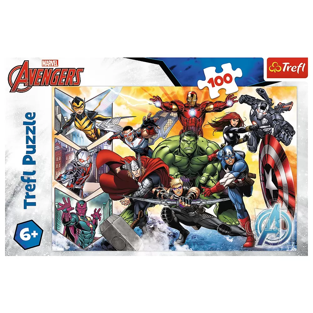Puzzle 100 - 299 piese - Puzzle trefl 100 marvel avengers puterea razbunatorilor
