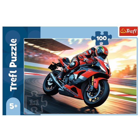 Puzzle trefl 100 motocicleta rapida copii varsta 5 ani - 10 ani [2]