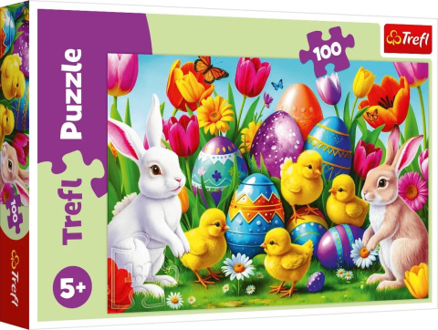 Jucării și Jocuri pentru copii - Puzzle trefl 100 pajistea de paste copii varsta 5 ani - 10 ani