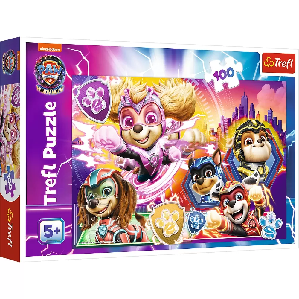 Jucării și Jocuri pentru copii - Puzzle trefl 100 patrula catelusilor echipa