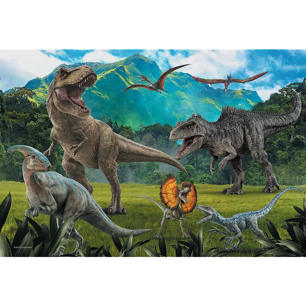 Puzzle trefl 100 piese jurassic world lumea dinozaurilor [1]