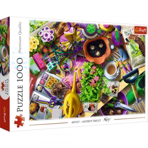Jucării și Jocuri pentru copii - Puzzle trefl 1000 aranjarea gradinii artist andrew farley
