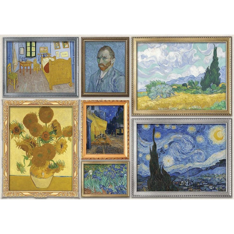 Puzzle trefl 1000 art collection vincent van gogh copii varsta 12 ani - +15 ani [1]