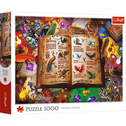 Jucării și Jocuri pentru copii - Puzzle trefl 1000 atlasul pasarilor fantastice copii varsta 12 ani - +15 ani