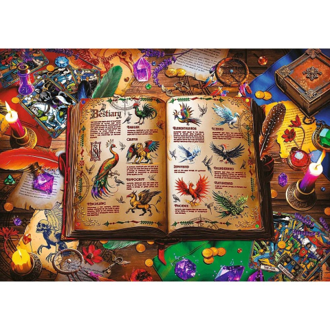Puzzle trefl 1000 atlasul pasarilor fantastice copii varsta 12 ani - +15 ani [1]