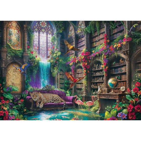 Puzzle trefl 1000 biblioteca magica copii varsta 12 ani - +15 ani [1]