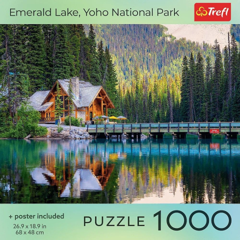 Puzzle trefl 1000 colectia sua lacul emerald parcul national yoho poster inclus copii cu varsta peste 12 ani [2]