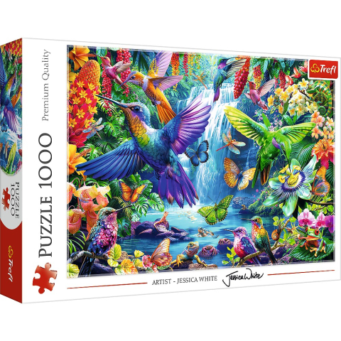 Jucării și Jocuri pentru copii - Puzzle trefl 1000 colibri tropicali