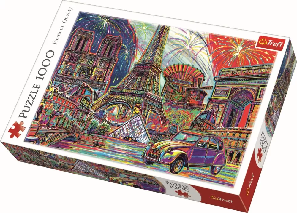 Jucării și Jocuri pentru copii - Puzzle trefl 1000 culorile parisului