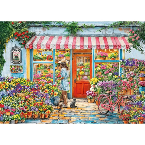 Puzzle trefl 1000 magazin de flori copii varsta 12 ani - +15 ani [1]