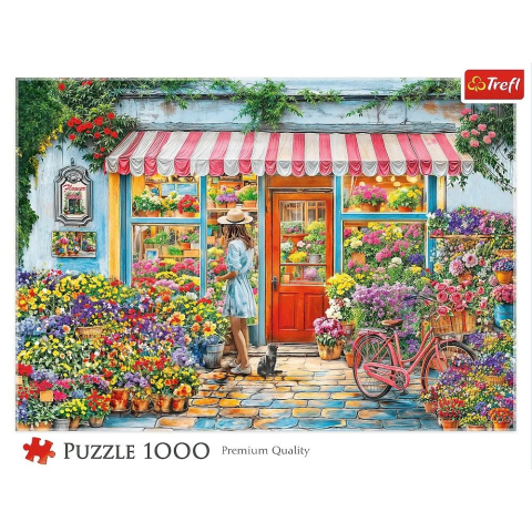 Puzzle trefl 1000 magazin de flori copii varsta 12 ani - +15 ani [2]