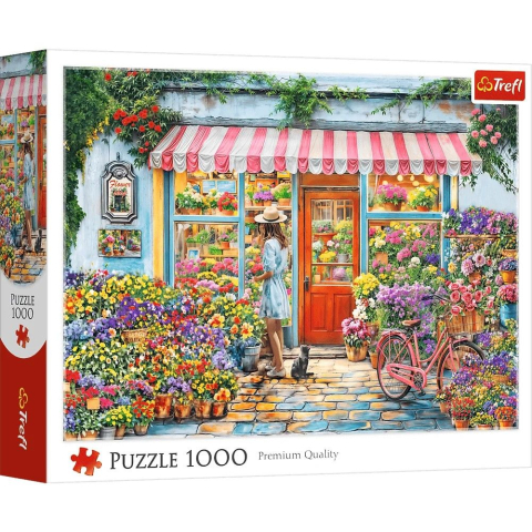 Jucării și Jocuri pentru copii - Puzzle trefl 1000 magazin de flori copii varsta 12 ani - +15 ani