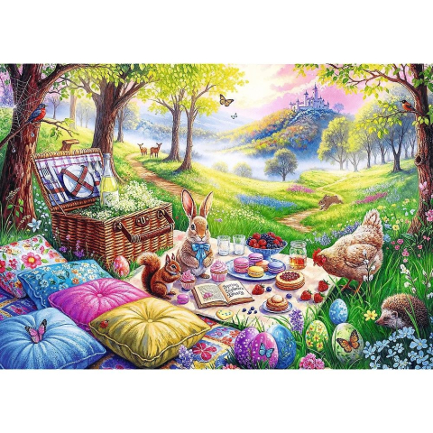 Puzzle trefl 1000 picnic in pajiste copii varsta 12 ani - +15 ani [1]