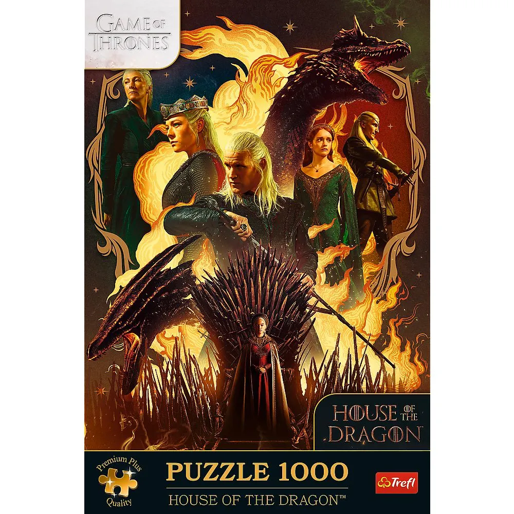 Puzzle trefl 1000 premium plus game of thrones casa dragonului, copii varsta 12 ani pana la +15 ani [2]