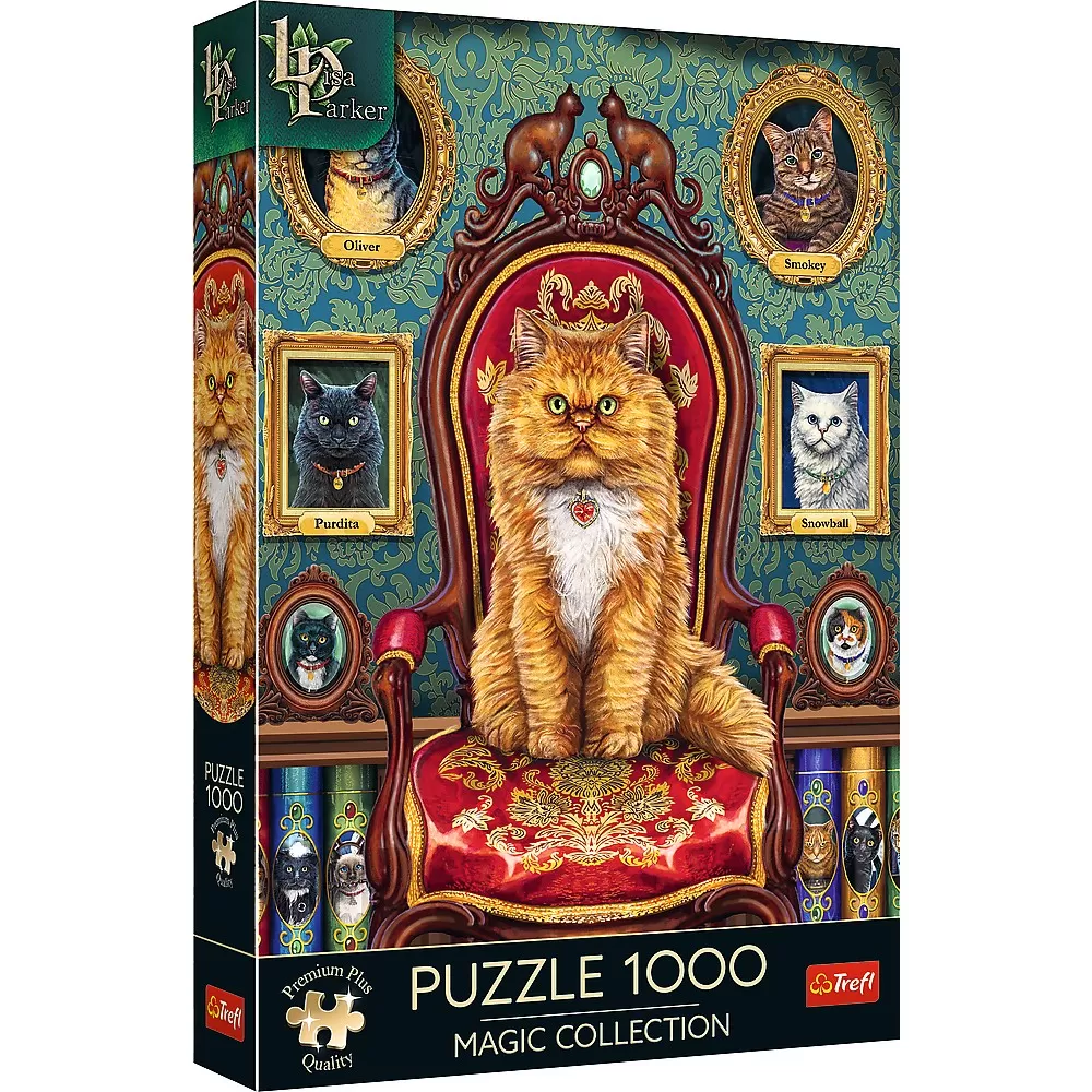 Jucării și Jocuri pentru copii - Puzzle trefl 1000 premium plus iubitor de pisici