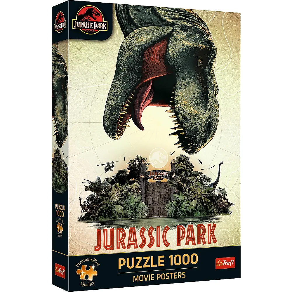 Jucării și Jocuri pentru copii - Puzzle trefl 1000 premium plus jurassic park