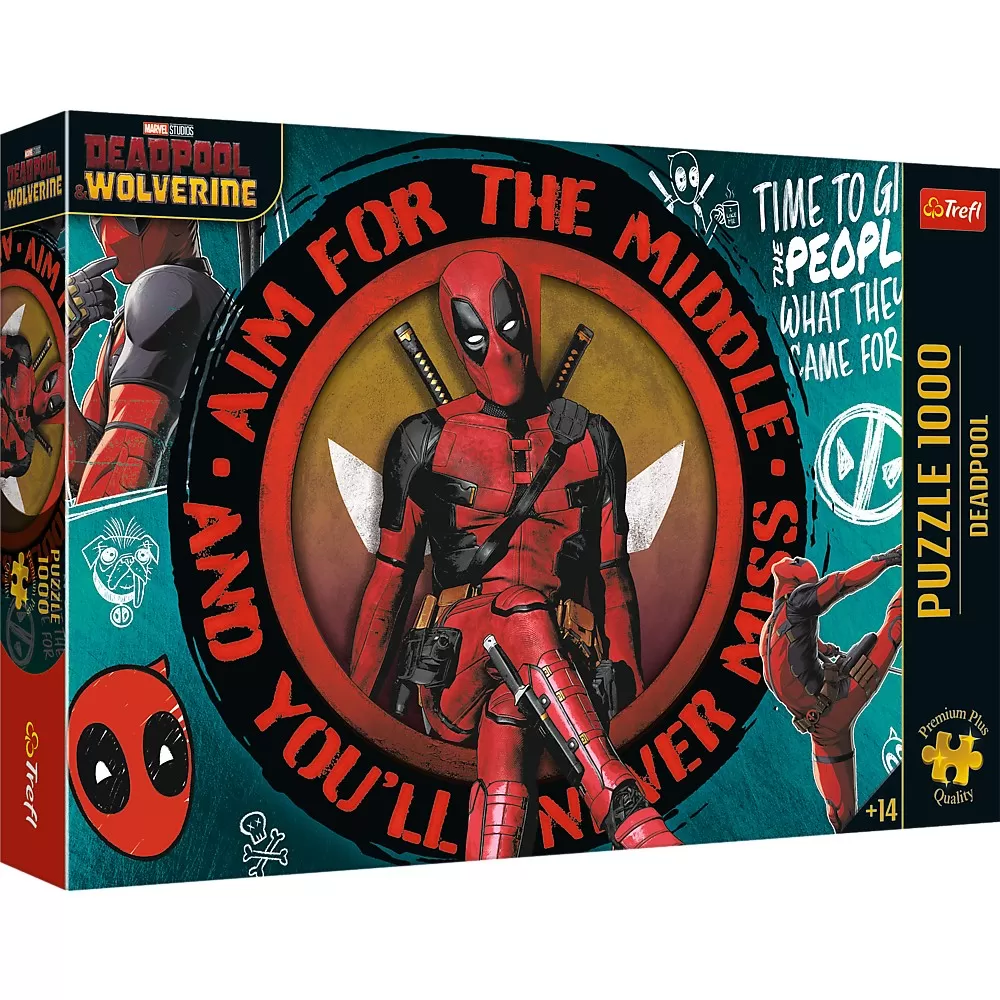 Jucării și Jocuri pentru copii - Puzzle trefl 1000 premium plus marvel deadpool si wolverine, copii varsta 12 ani pana la +15 ani