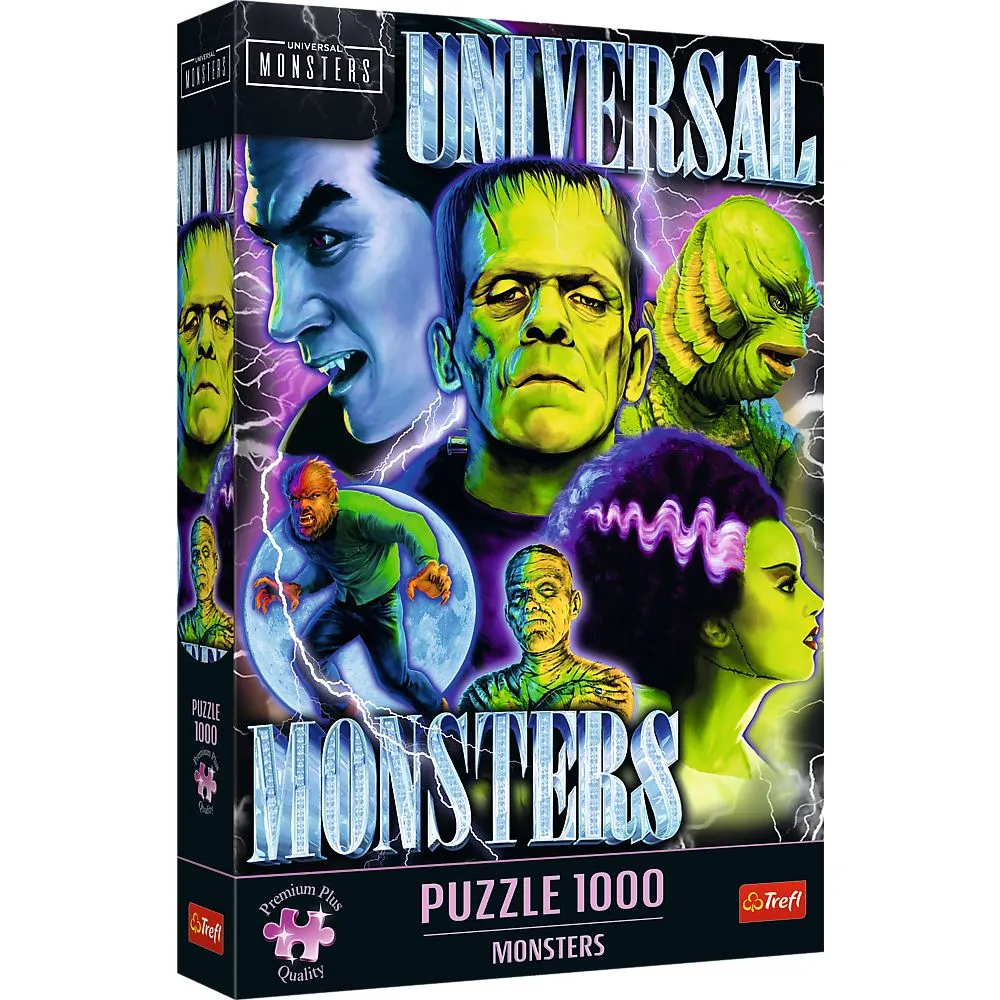 Jucării și Jocuri pentru copii - Puzzle trefl 1000 premium plus monstri, copii varsta 12 ani pana la +15 ani