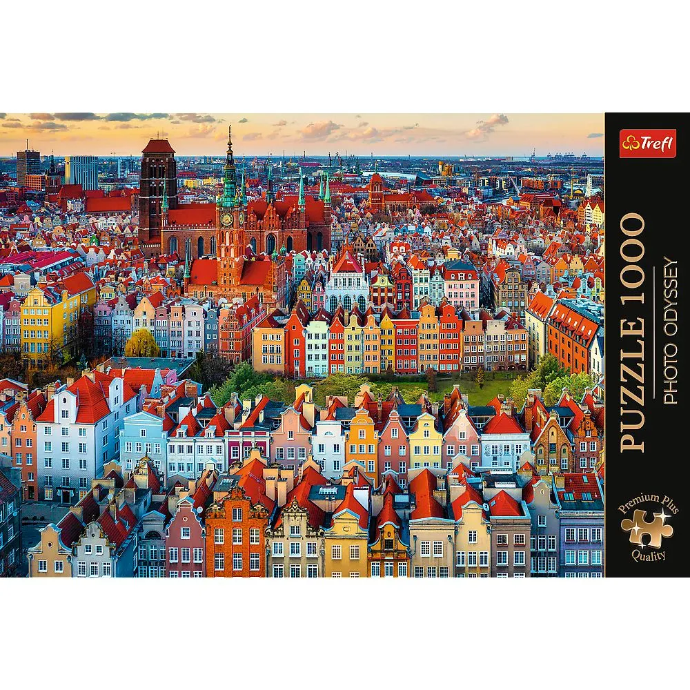 Puzzle trefl 1000 premium plus photo odyssey vedere a orasului gdansk polonia, copii 12 ani-+15 ani [2]